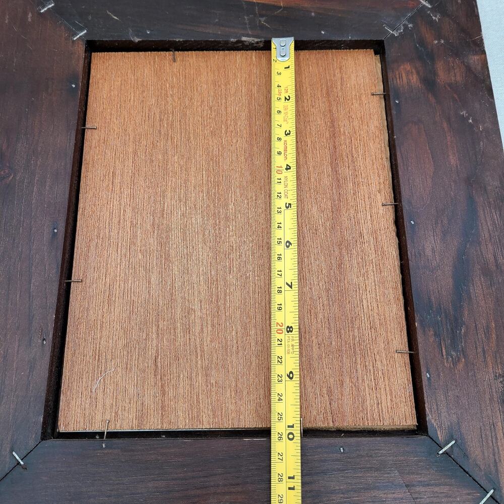 Beautiful Vintage Carved Wooden Picture Frame, Raised Bevel Molding 8" X 10" - Picture 11 of 11